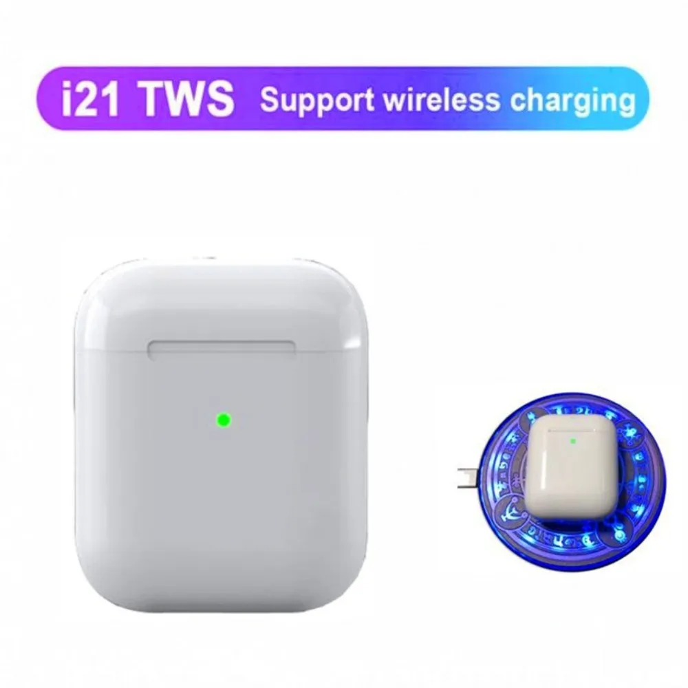 

2019 best Originall 1:1 mini i21 tws Wireless Bluetooth heavy bass earbuds PK LK TE9 W1 chip PK i20 tws i10 i15 i80 i90 i100 TWS