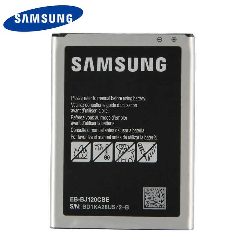 

Original Samsung EB-BJ120CBE Battery For Samsung Galaxy Express 3 J1 2016 J120 SM-J120A SM-J120F J120A J120h J120ds 2050mAh