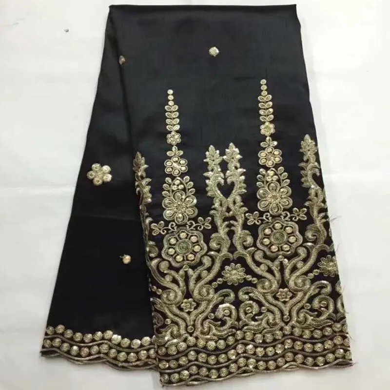 Африки Джордж Ткань с блузка индийский французского кружева вышивка шелковой кружево George костюм для свадебное платье шелк Материал-H5