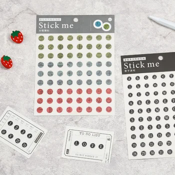 

1 Sheet Cute DIY Colorful Wax Seal kawaii Stickers Diary Planner Journal Note Diary Paper Scrapbooking Albums Photo Tag Stickers