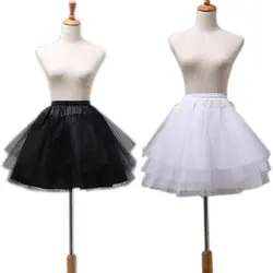 Летняя юбка-пачка принцессы для девочек однотонный костюм для свадебного торжества и дня рождения для детей сетчатые юбки подружки