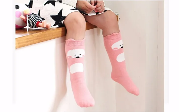 Chaussette Enfants/гольфы для малышей теплые детские носки с животными для новорожденных детские носки нескользящие носки для девочек зимние