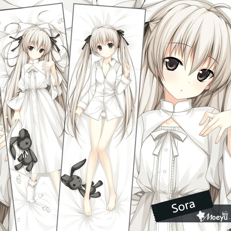 Чехол для подушки аниме Yosuga No Sora Kawaii длинная наволочка отаку двусторонняя ткань