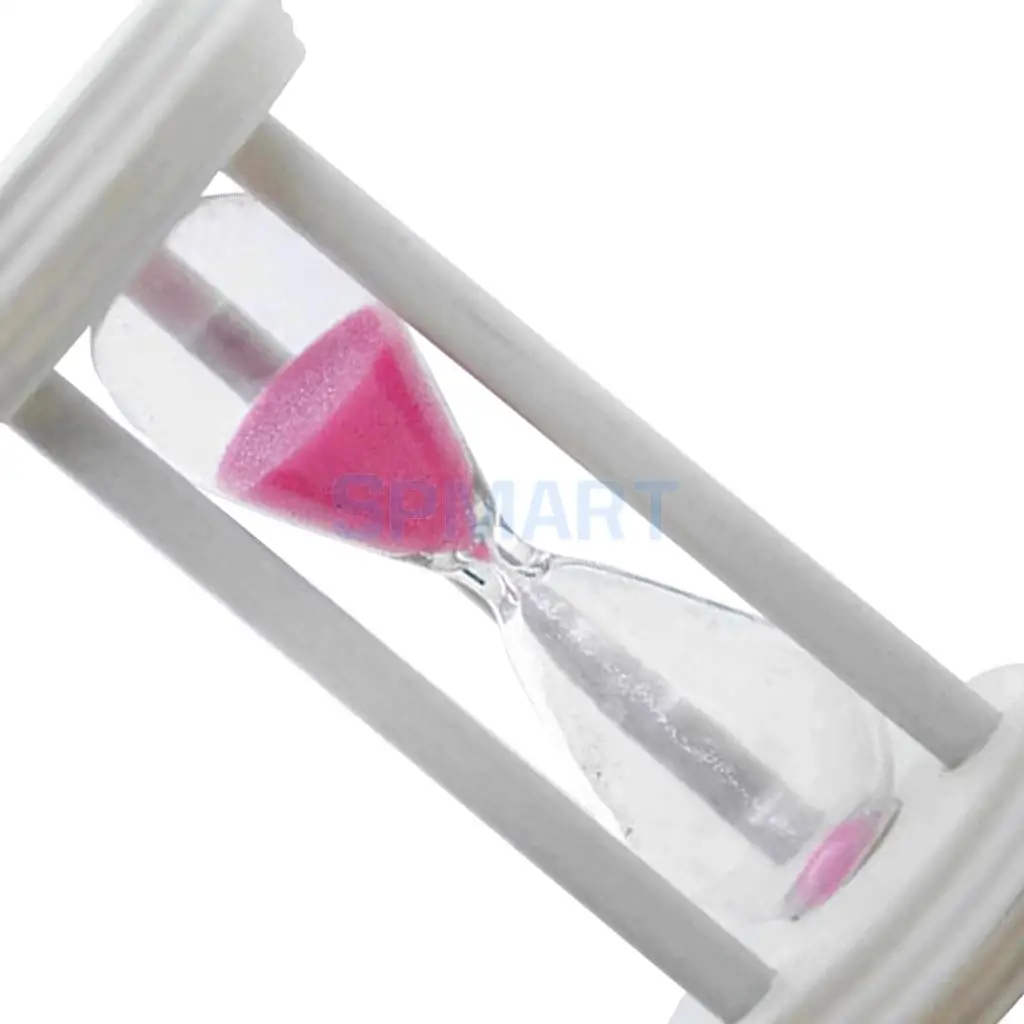 3 Minutes Hourglass Timer Wooden Framed Sandglass Pink Sand Timer Clock Kitchen Study Tools Home Ornament Friends Novelty Gift