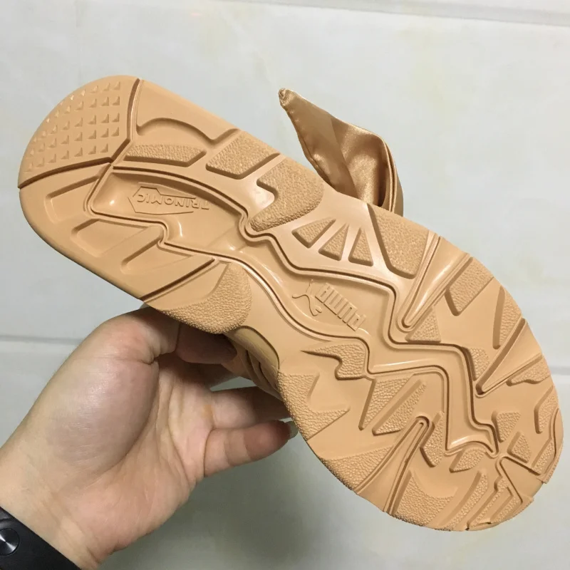 Оригинальная Puma Phenom атласная EP женские кроссовки Замша сатин бадминтон обувь