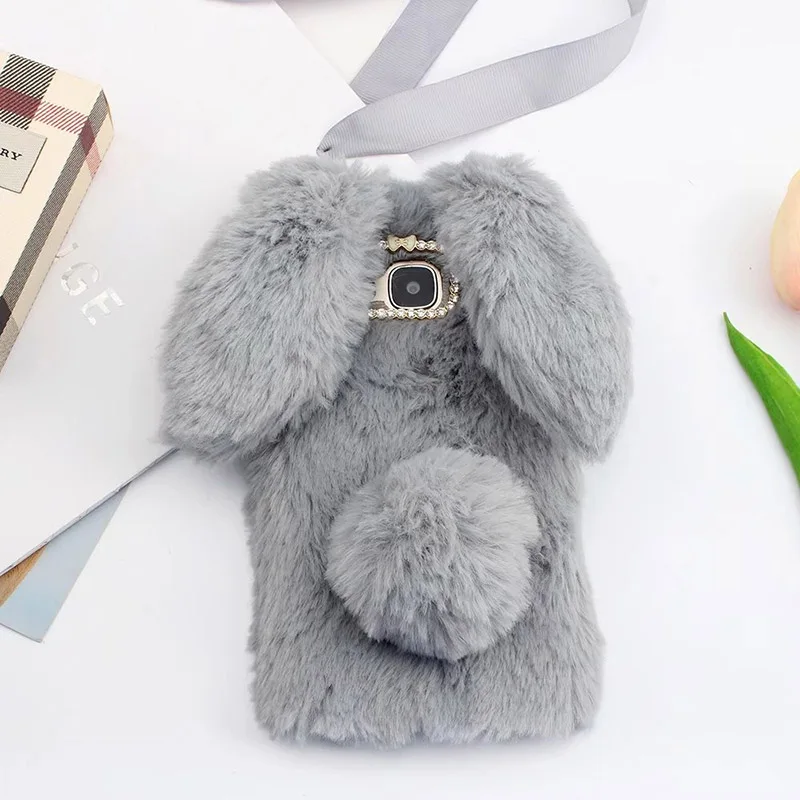 Vonada плюшевый чехол для Huawei Honor 5C европейская версия милый с ушами кролика из меха