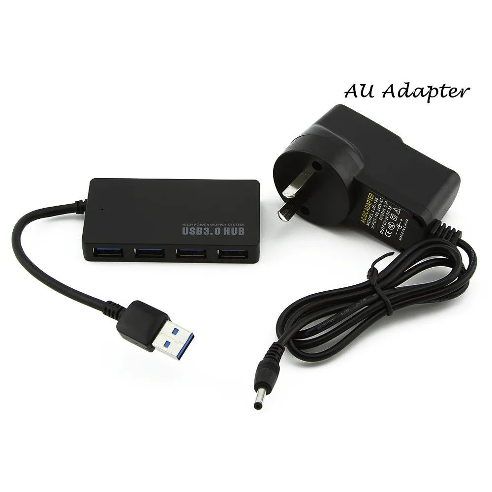 USB 3 0 концентратор usb хаб Мульти разветвитель 4 Применение Мощность адаптер Порты
