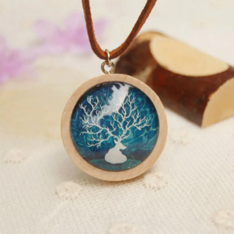 Buy Flyleaf New Arrival Handmade Wood Glass Deer