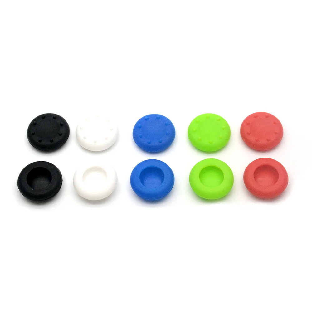 

10 pcs/lot Silicone Key Protector Thumb Grips Joystick Caps for Xbox One for Xbox 360 for Sony PS4 for PS3 Wholesale