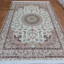 Yilong 6’x9 ‘cl desig turco alfombra de seda anudada mano de seda hecho a mano carpet (896a6x9)