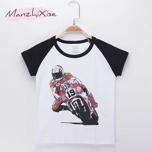 2018 Kids T Shirt For Children Motorcycle Racing Show Print O Neck