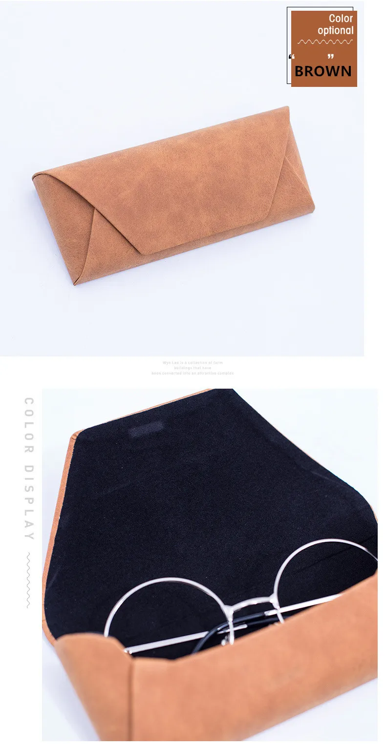 High-quality Leather Eye Box Spectacle Case Reading Glasses Case Hard Box For Men Women Harajuku Girls Light Unbreakable Materia