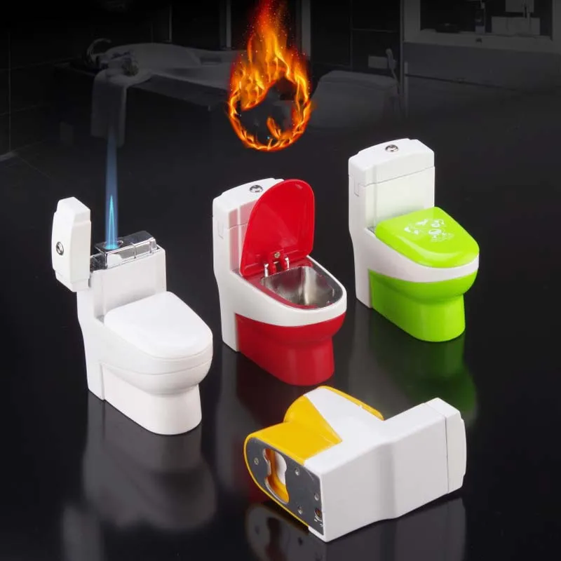 

Mini Cigarette Cigar Lighter Creative Butane Lighter Toilet Model Metal Lighter with Bottle Opener Man Gift Smoking Accessories