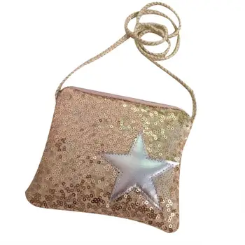 

Children Messenger Bag Handbags Cute Kid Toddler School Bags Crossbody Bag Children Girls Star Sequins Coin Purse Shoulder Bag