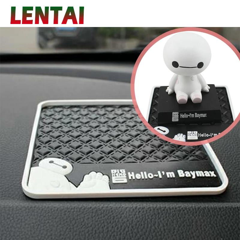 cheap LENTAI 1PC Car baymax non slip mat Black Red For Mercedes W203 W204 BMW E39 E36 E90 F30 F10 Volvo XC60 XC90 Alfa Romeo Audi A6