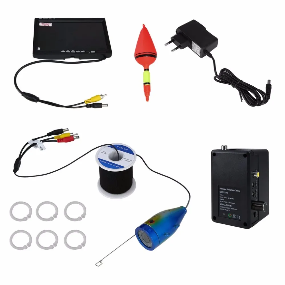 OUTAD Professional Underwater Video Fish Finder 1000TVL Light Controllable Lake Under Water Fishing Camera Kit Free Shipping
