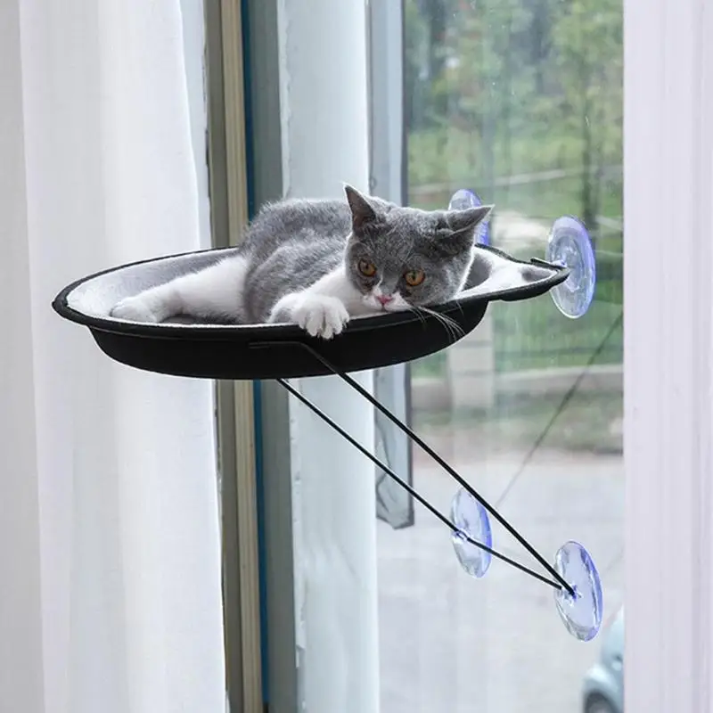 

Pet Hanging Beds Bearing 15kg Cat Sunny Rest House Window Mount Pet Cat Hammock Comfortable Cat Pet Bed Soft Pet bed Shelf Seat