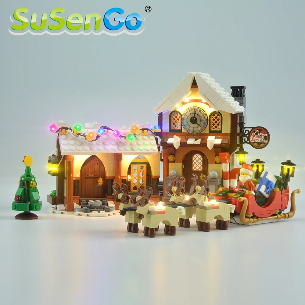 

SuSenGo LED Light Kit For 33024 Santa's Workshop Building Block Toys Decorate Set Compatible With 10245