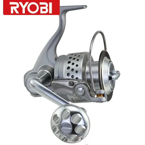 RYOBI SAFARI 4,9: 1/7BB алюминиевая катушка для серфинга Рыболовная катушка для больших морских рыб carretes pesca spinning moulinet peche