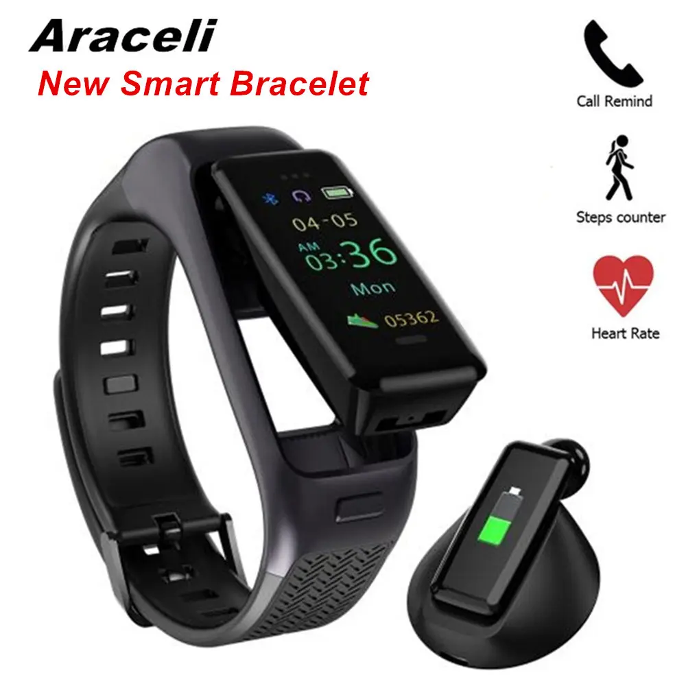 

Bluetooth Headset Smart Bracelet Pedometer wristband SmartBracelet Heart Rate Sleep Monitor Call Reminder Smart Bracelet Y5