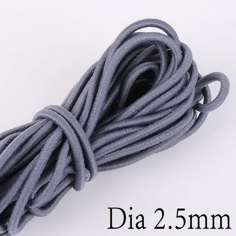Colorful High-Elastic Cords Round Elastic Band Round Elastic Rope Rubber Band Elastic Line DIY Sewing Accessories