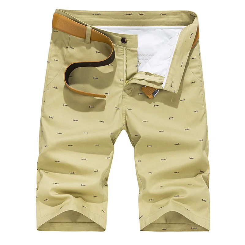 Pantalon Corto Hombre мужские повседневные хлопковые летние шорты модные тонкие с принтом
