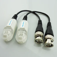 Gakaki 20pieces CCTV Video Balun Anti Thunder Twisted Passive Video Transceiver BNC CCTV Accessories Cat5 UTP Security products