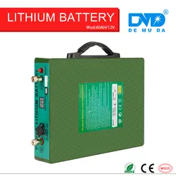 Горячая распродажа! батареи глубокого цикла Длинные разряда Rechargeable12v 60ah Сделано в Китае