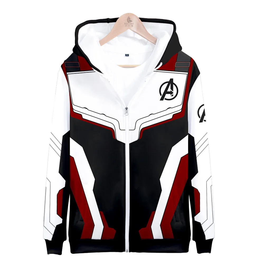 Avengers Endgame Quantum Realm Sweatshirt Jacket Advanced Tech Hoodie Cosplay Costumes new superhero Iron Man Hoodies suit