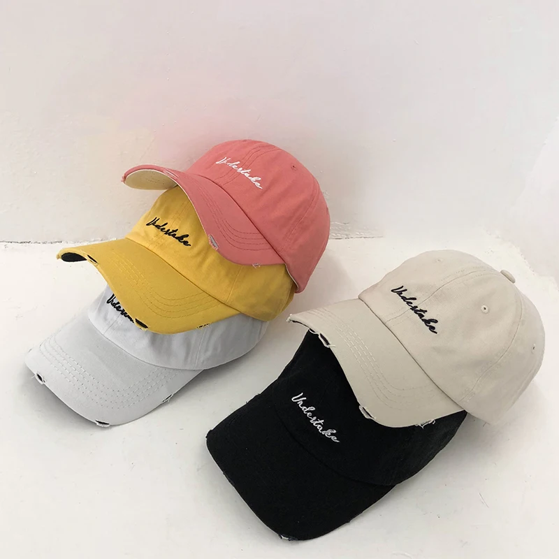 

2019 New Arrivals Women Hats Harajuku Letter Hats Female Street Baseball Caps Korean Student Duck-tongue Caps MaleHip Pop Hats