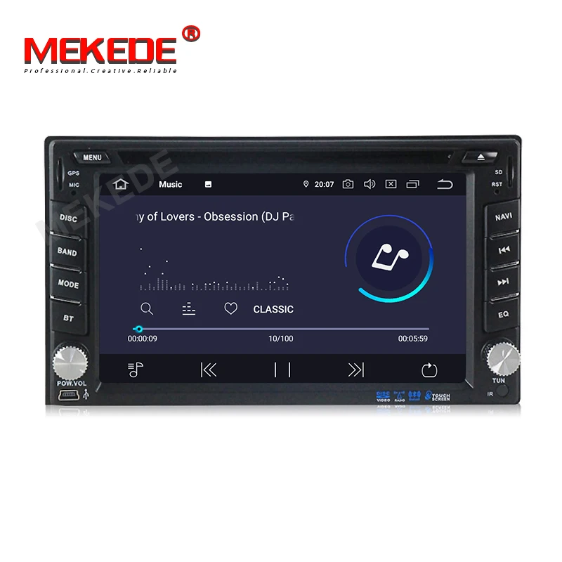 Best MEKEDE Android 9.0 Car GPS Multimedia for 2din Universal Navigation head unit for any car models with WIFI BT IPS DSP 4