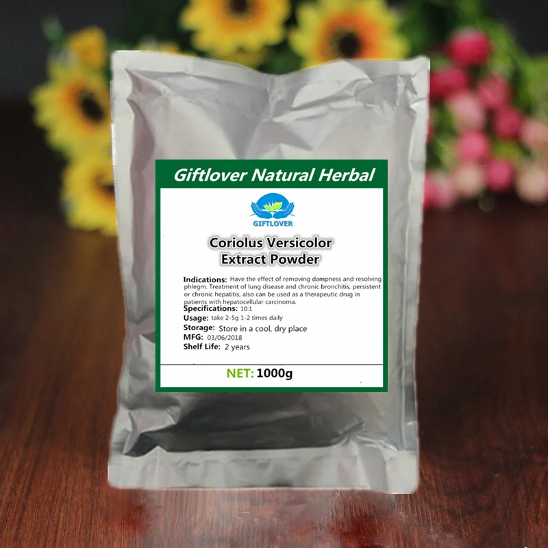 

2018 Pure Coriolus Versicolor Extract Powder Rainbow Conk For Hepatitis Liver Cancer Chronic Bronchitis Free shipping