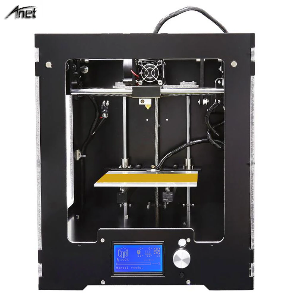 Anet 3D Printer A3 Full Assembled Desktop 3d printing Upgraded Mainboard with 10M Filaments 16GB