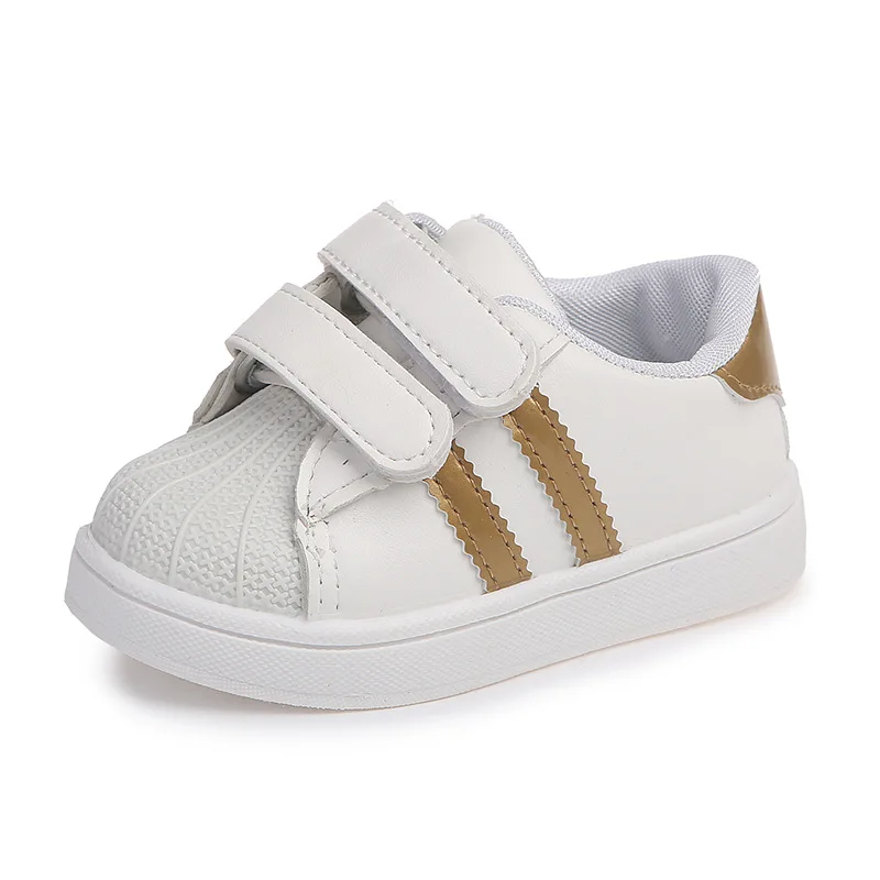 

E CN loafers kids shoes for girl boys leather bottom kids sneakers baby running sport sneakers flat casual sneakers