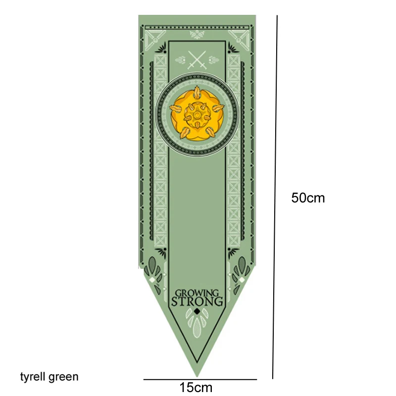 Домашний декор Игра престолов баннер флаг Старк Тулли Мартелл волк Дракон полиэстер престолов баннер игры украшения Болтон флаг - Цвет: tyrell green