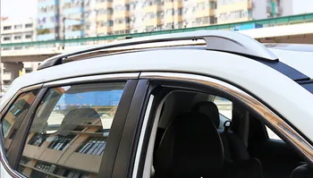 

For Nissan Rogue X-trail 2014 2015 Aluminium Alloy! Silver Roof Rack Side Rails Bars Fit