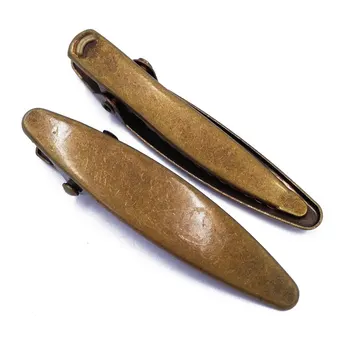 

Antique Bronze 100piece 11x50mm Hair Clips Hairgrips accessories Duckbill Clip Jewelry Findings Wholesale HCF15