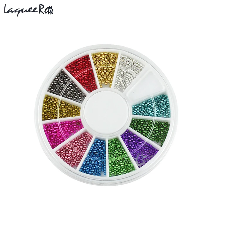 

Hot Sale 12colors Pearl Nail Beads Decoration Colorful Mixed Caviar Micro Beads Manicure 3D Nail Art Decorations Accessories