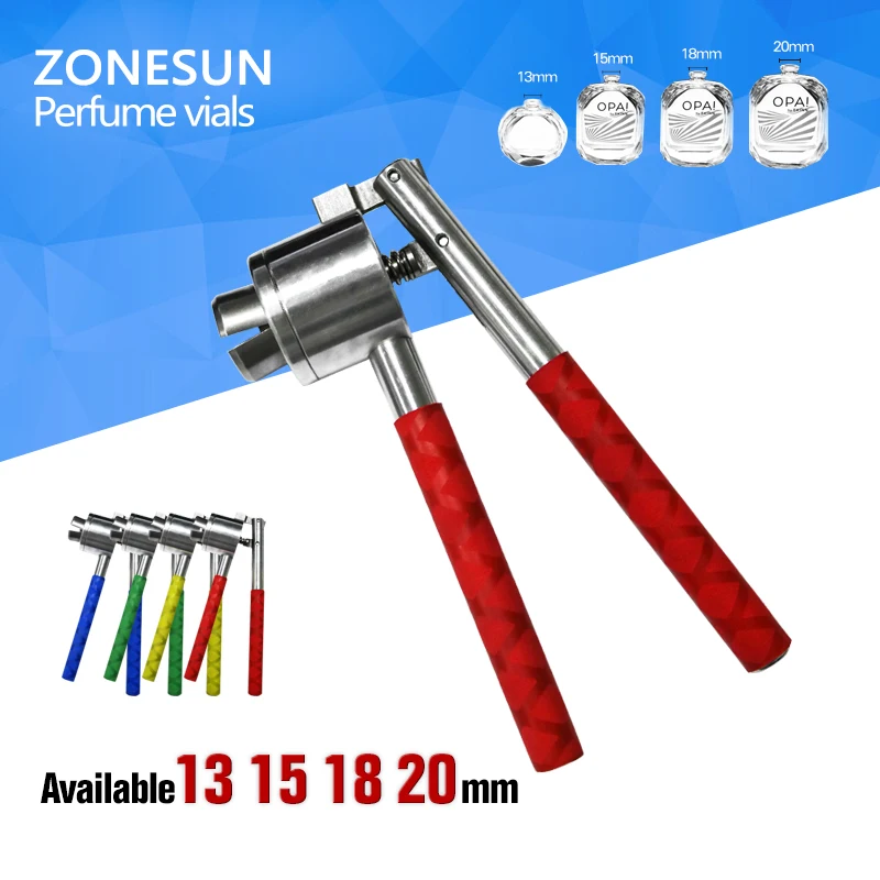 13mm 15mm 18mm 20mm Rvs Handleiding parfumflesje spray Flacon Crimper Hand capping crimper, Crimper seals, afdekken tool