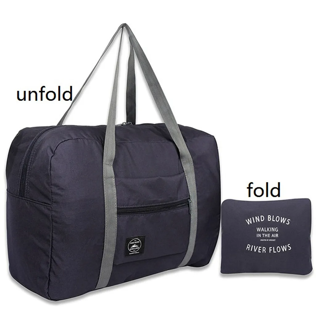 Чемодан большой вместимости, модная дорожная сумка для мужчин и женщин, сумка для выходных, Большая вместительная сумка, сумка для путешествий, сумки для багажа на ночь# L10 - Цвет: Dark Blue