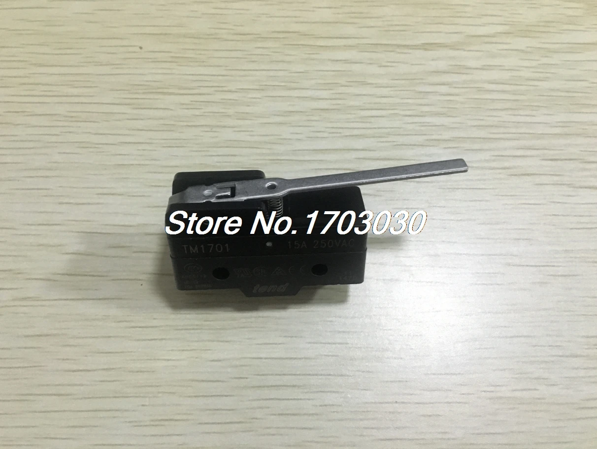 

TM-1701 15A Micro Limit Switch Long Lever Arm SPDT Snap Action CNC LOT