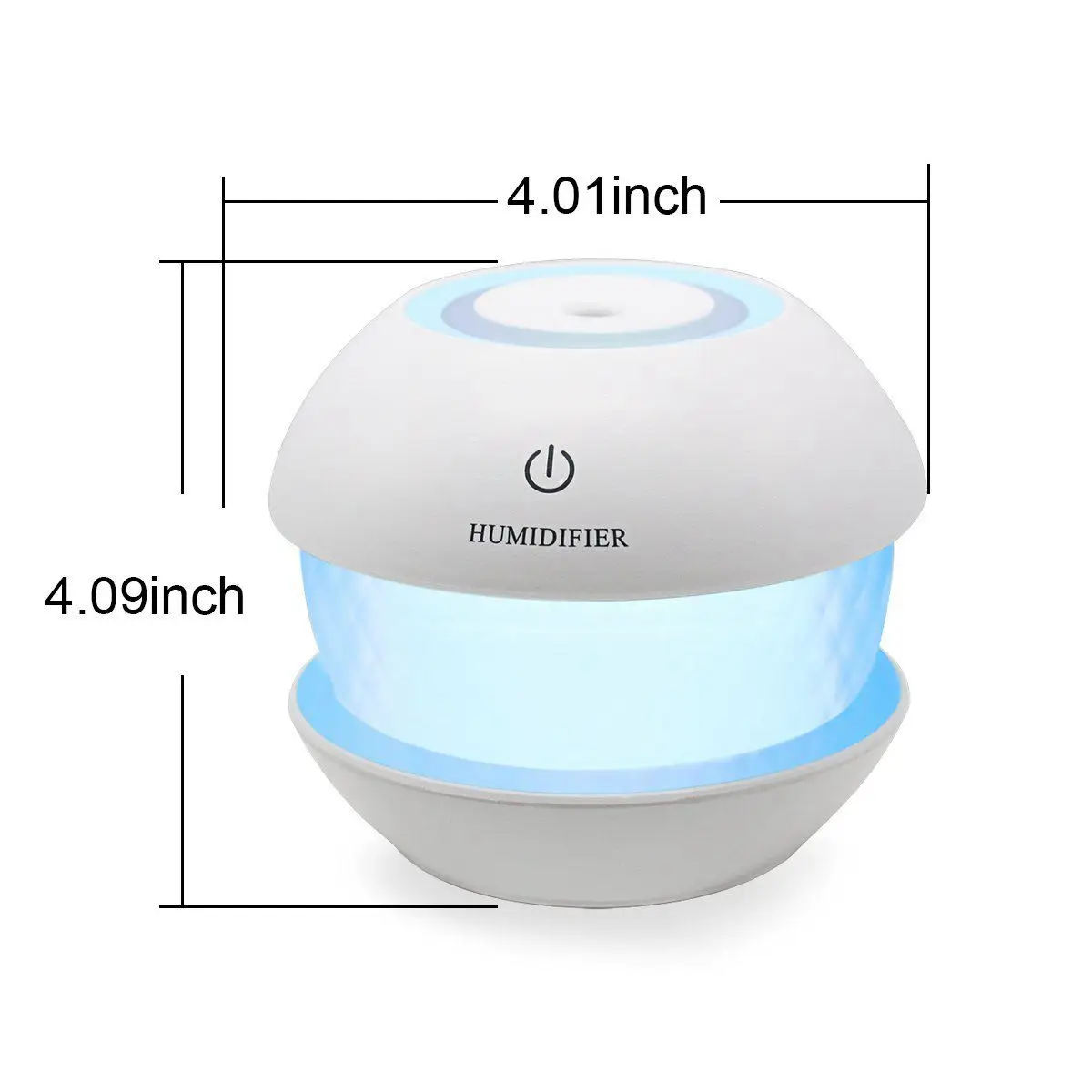 

150ml Ultrasonic Mist Diffuser Small Air Humidifiers USB Charge /Touch Switch /Whisper-quiet /7 Color Night Light Home Car Baby