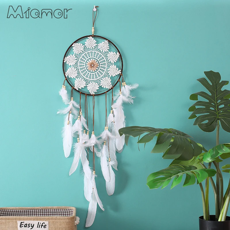 

MIAMOR Big Lace Dream Catcher & Wind Chimes Nursery School & Kids Room Decoration Wedding & Home Wall Decor Accessories AXR165