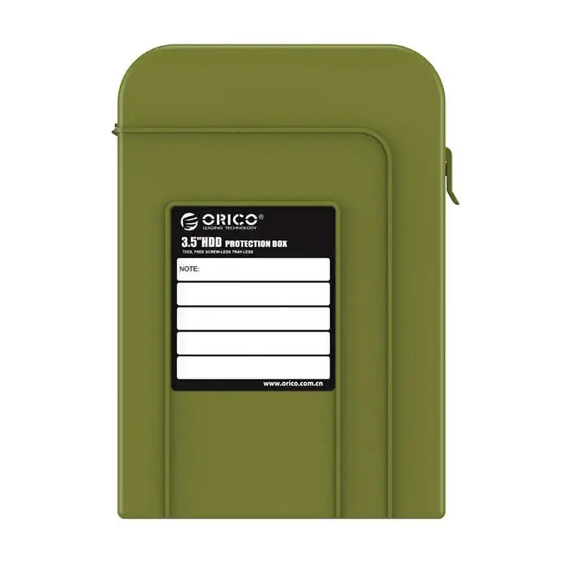 Green Orico Php35 3,5 дюймов Hdd сумка Портативная для жесткого драйвера внешняя коробка для хранения с водонепроницаемой функцией для жесткий диск SSD чехол - Цвет: Green