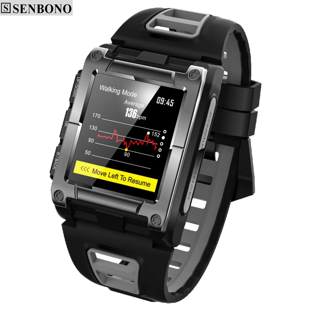 SENBONO S929 часы GPS наручные часы-Компас Bluetooth Смарт-часы водонепроницаемые мужские