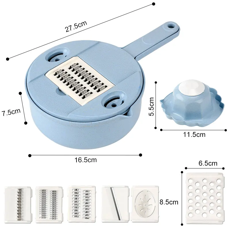 Мандолин резак для овощей картофель овощечистка терка для сыра с ситечком овощерезка 8 в 1 кухонные аксессуары