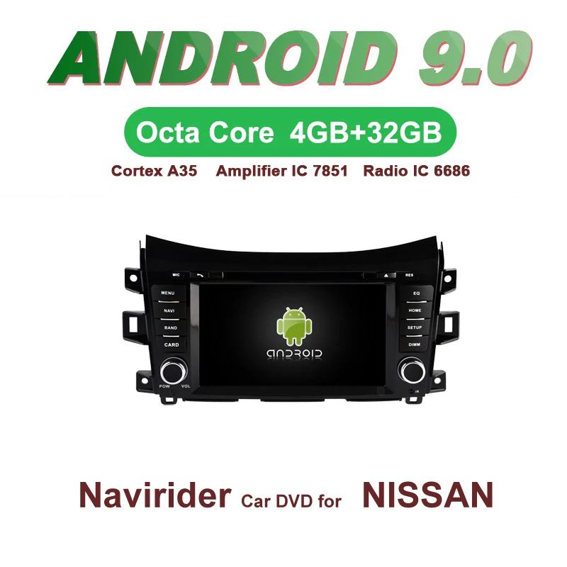 Android 9.0 octa core 4GB RAM car dvd player headunit GPS navigation radio tape recorder for NISSAN NAVARA NP300 MURANO 2011