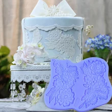 Lace Border Decor Flower Silicone Mould