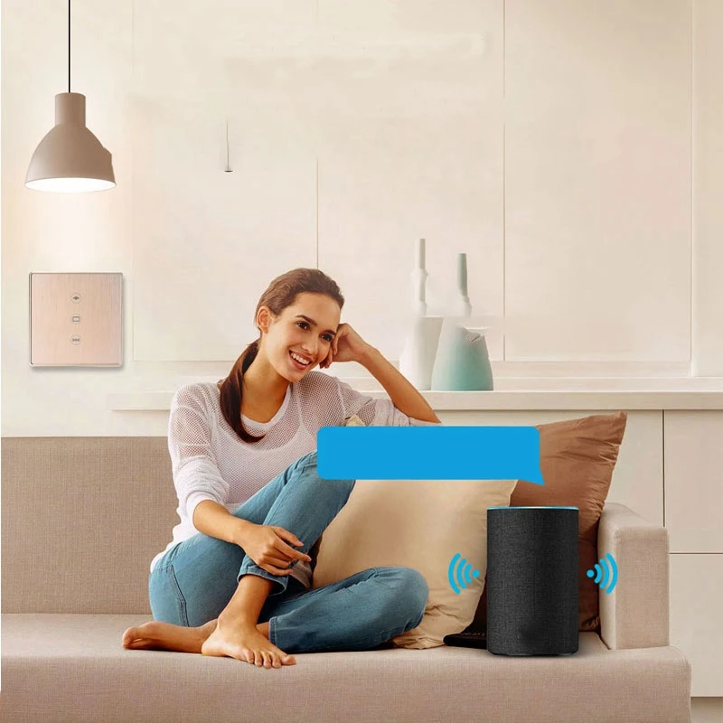 Smart Life шторка с WIFI переключатель для Электрический моторизованный занавес работает с Alexa Google Home(Eu Plug