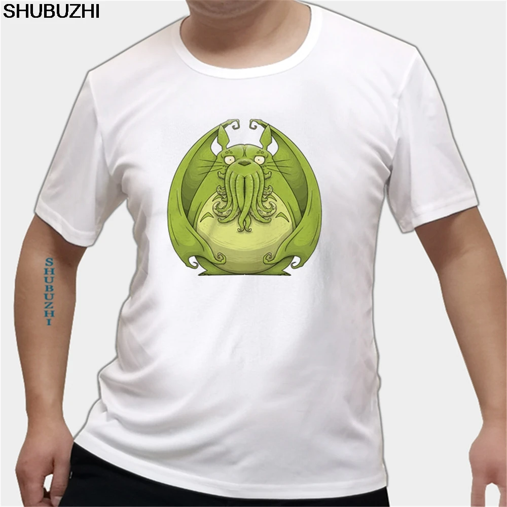 

Slim Fit Casual T-Shirt Men Hipster T with Love Cthulhu t shirt Man DIY Tee Shirts Plus Size euro size